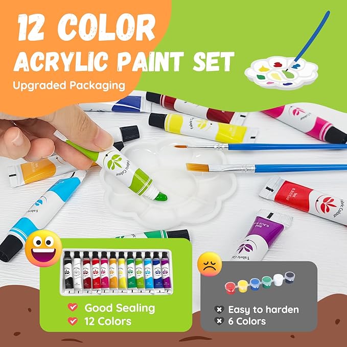 PLANTMEW Paint & Plant Flower Growing Kit for Kids - Fun Kids Gardening Set - Unique Birthday, Crafts & Arts, Gardening Gifts for Girls & Boys, Ages 5, 6, 7, 8-12 Years Old, Easter Gifts for Girls