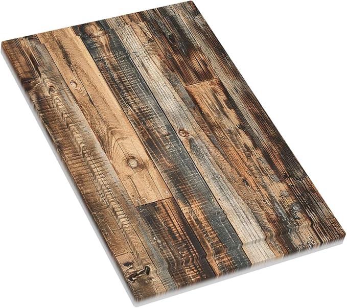 Light Switch Cover Plate Rustic Brown Wood Pattern Splice Plank 1 Gang No Device Blank Electrical Wall Plates Faceplate Decorative Switch Plate For Farmhouse Cabin Decor