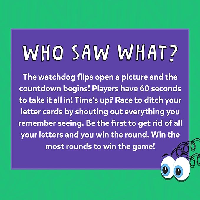Skillmatics Board & Card Game – Who Saw What? in 60 Seconds, Memory Game for Kids, Teens & Adults, Fast-Paced Family Game Night Fun, Quick-Thinking Party Game, Gift for Ages 7, 8, 9 & Up