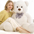 Misscindy Giant Teddy Bear Plush Stuffed Animals for Girlfriend or Kids 47 inch, (White)