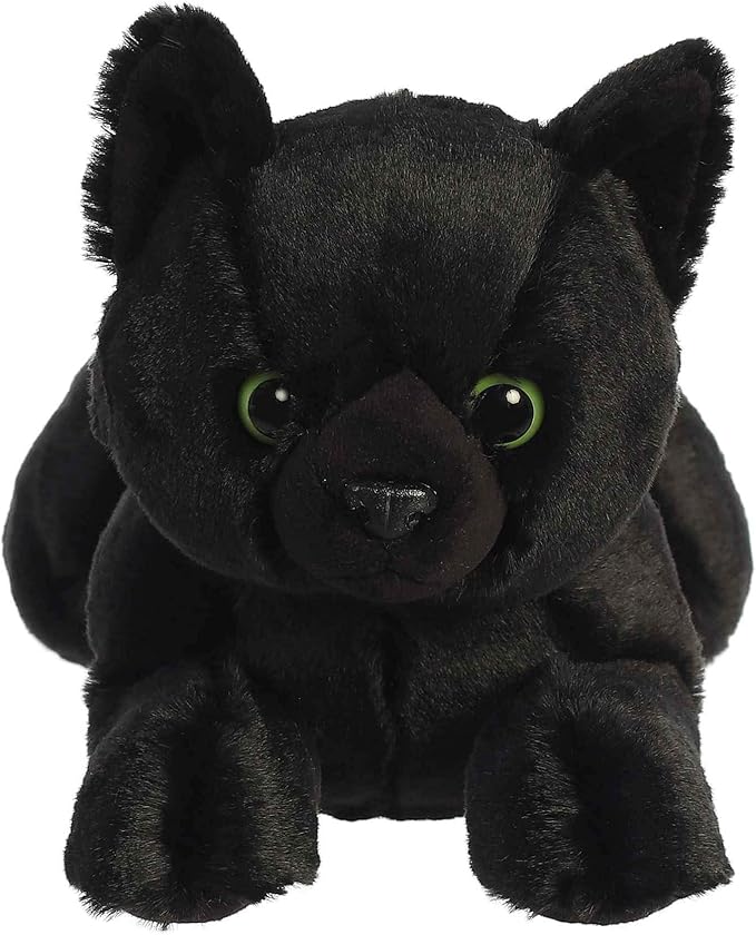 Aurora® Adorable Flopsie™ Twilight Cat™ Stuffed Animal - Playful Ease - Timeless Companions - Black 12 Inches