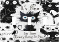 Funny Black Cat Inspirational Quotes Patterns Decorative Switch Plates 3 Gang Wall Plate Triple Toggle Light Switch Cover Faceplate Electrical Wall Panels for Kids Room Nursery Decor
