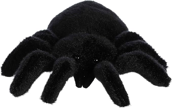 Aurora® Adorable Mini Flopsie™ Tod Tarantula™ Stuffed Animal - Mini Companions Ready for Playful Adventures - for Kids All Ages, Toddlers, Adults, and Families - Black 8 Inches