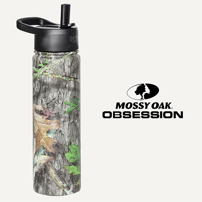 Wildkin Mossy Oak 22oz Kids Water Bottle – Leakproof, Vacuum-Insulated, Durable, Easy-Clean - Obsession