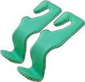yicheyiyou Car Hooks Universal Car Vehicle Back Seat Headrest Hanger Holder Hook Microfiber Leather & Stainless Steel for Bag Purse Cloth Drink Grocery (Green)
