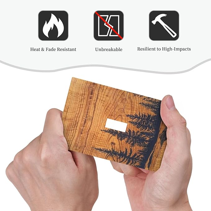 Rustic Country Lodge Style Brown Pine Tree Forest Woodland Woods Wooden Single 1 Gang Light Switch Cover Art Single Toggle Decorative Device Decorator Face Wall Plate Outlet Cover Switchplate(Plastic)