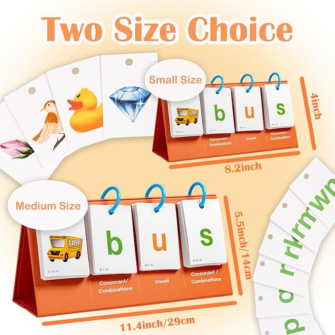 Alened Sight Words Flash Cards for Kindergarten, Phonics Flash Cards, CVC Word Games Pocket Chart, Classroom Learning Activities, Phonics Games for Reading, Speech Therapy Materials for Kids
