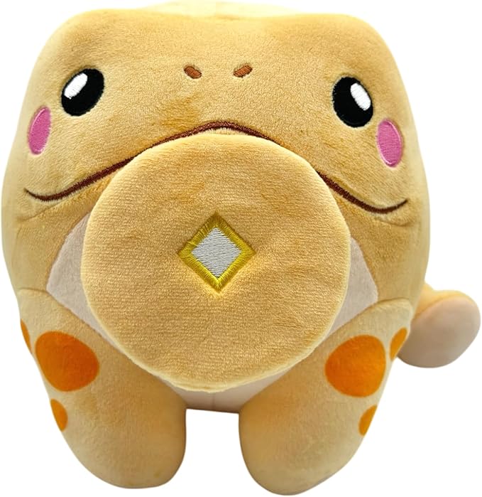 7 Inch Lucky The Jin Chan Plush- Ultra Soft & Squishy- Made from Eco-Friendly Materials- Encourages Imaginative Play- Chinese Folklore- Money Toad Stuffed Animal Gift for Kids 3+