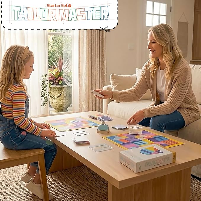 Whales Entertainment |Tailor Master Board Game for Kids 3 +| Family Game Night | Memory Matching Card with Bell Tap| Educational and Fun for Preschool,Toddlers and Parents|Helps Improve Concentration