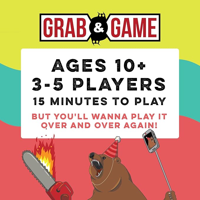 Exploding Kittens that Escalated Quickly Grab & Game 3-5 Players - Ages 10+ - 15 Minutes to Play - Travel Sized Card Game - Party & Family Card Games for Kid & Adults