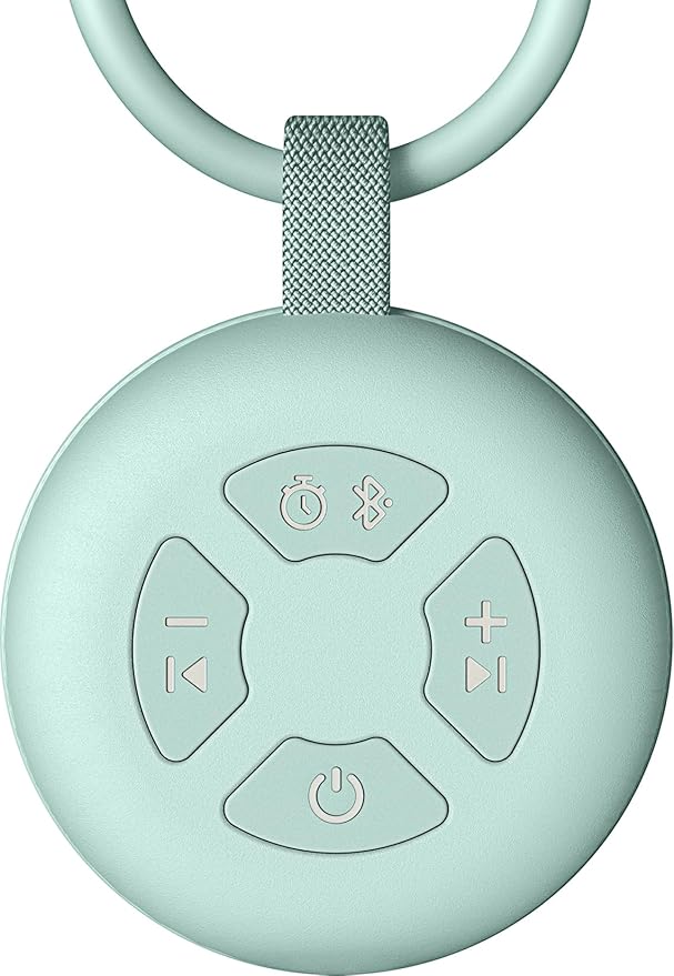 Portable Sound Machine for Baby | White Noise | 12 Soothing Sounds | Noise Canceling for Travel, Office, Nursery | Baby Shower | Registry Gift | Sleep Soother for Babies Kids Adults | Mint