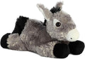 Aurora® Adorable Mini Flopsie™ Donkey Stuffed Animal - Mini Companions Ready for Playful Adventures - for Kids All Ages, Toddlers, Adults, and Families - Gray 8 Inches