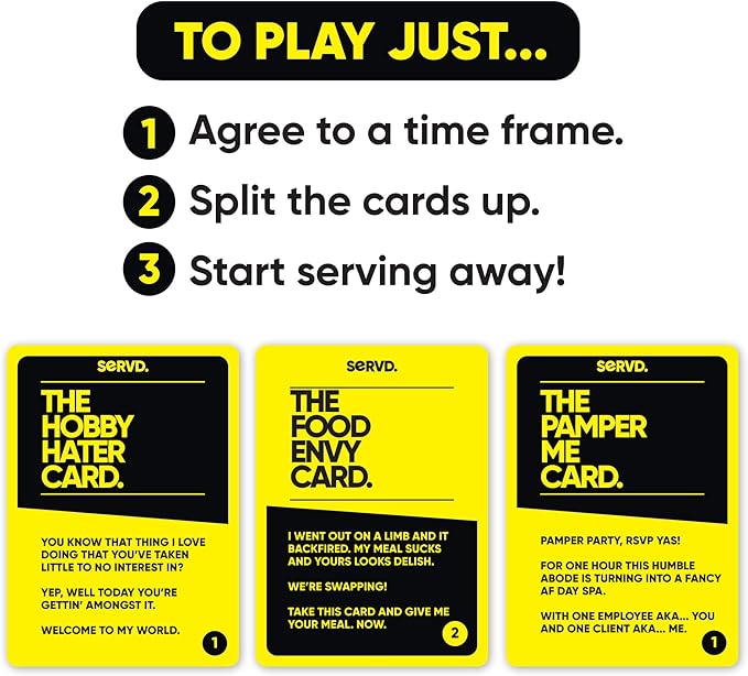Hasbro Games SERVD Couples Game – Hilarious Real-Life Card Game for Partners – Funny Gifts for Anniversary, Date Nights, Valentine’s Day – 2 Players – Ages 17+