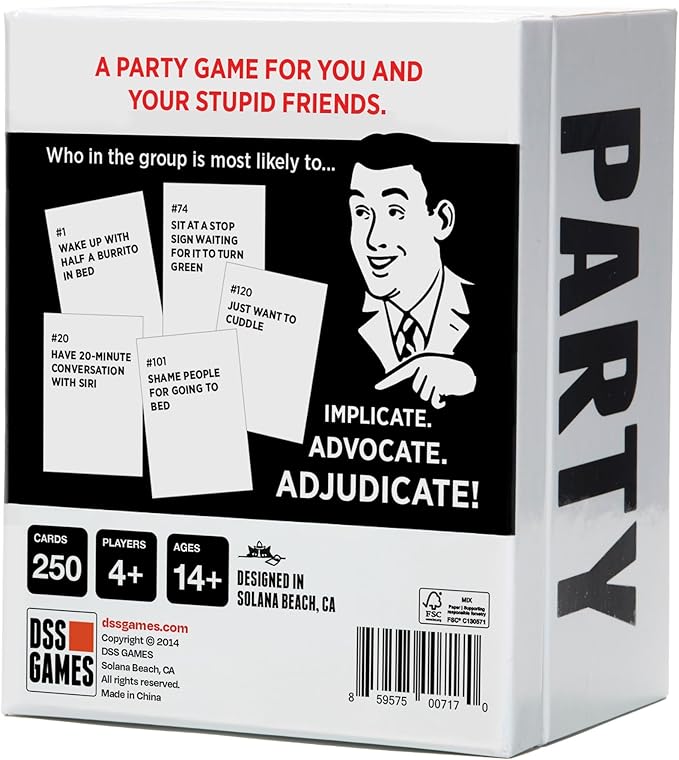 DSS Games Who's Most Likely to...Kinda Clean Family Edition [A Party Game | Great for Adults & Teens | Game Nights & Big Groups]