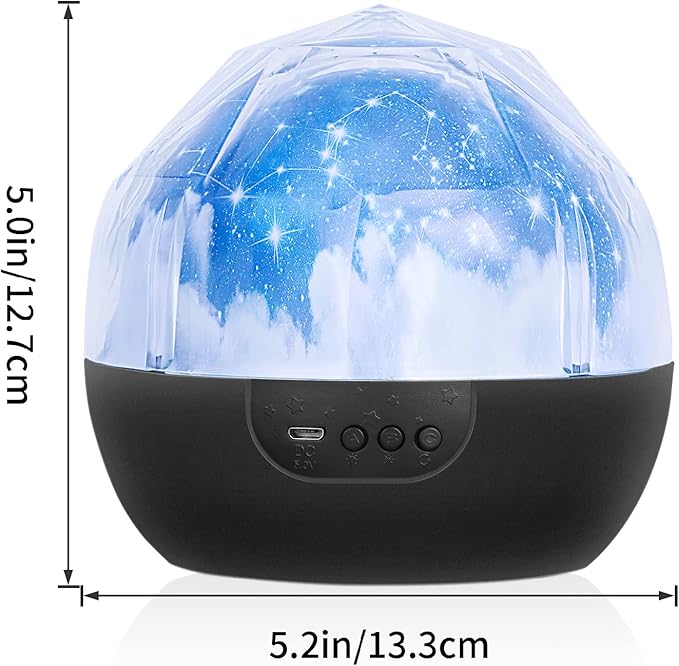 Star Night Light for Kids, Universe Night Light Projection Lamp, Romantic Star Sea Birthday New Projector Lamp for Bedroom - 3 Sets of Film
