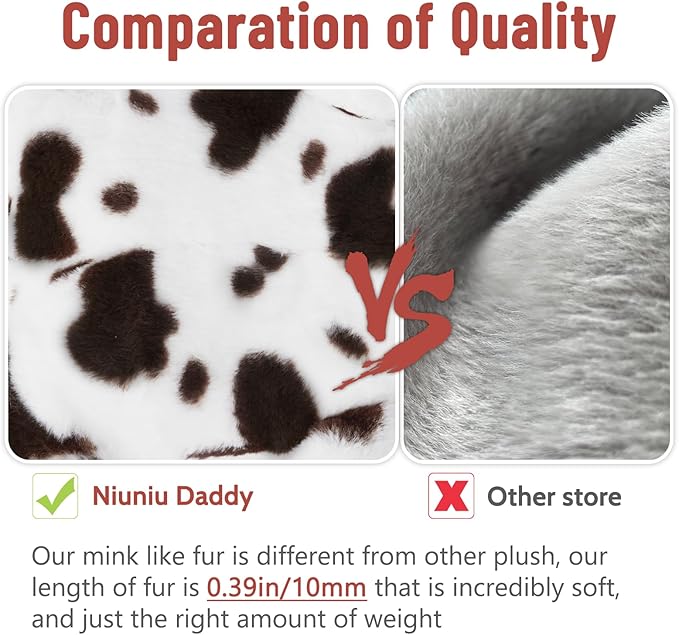 Niuniu Daddy 24" | 5 Pound Cow Weighted Stuffed Animals for Kids Adults, Cute Heavy Cow Weighted Beads for Body Pillow for Hugging, Soft Plush Toy for Gift Birthday Christmas Holiday Easter Presents