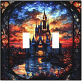 Medieval Fantasy Castle Magic Academy Decorative Switch Plates 2 Gang Double Toggle Outlet Light Switch Cover Wall Plate Electrical Faceplate for Kids Room Bedroom Decor