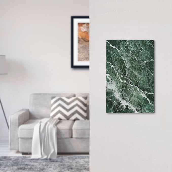 Light Switch Cover Plate Forest Marble Dark Green With White Vein 1 Gang No Device Blank Electrical Wall Plates Faceplate Decorative Switch Plate For Bathroom Kitchen Decor