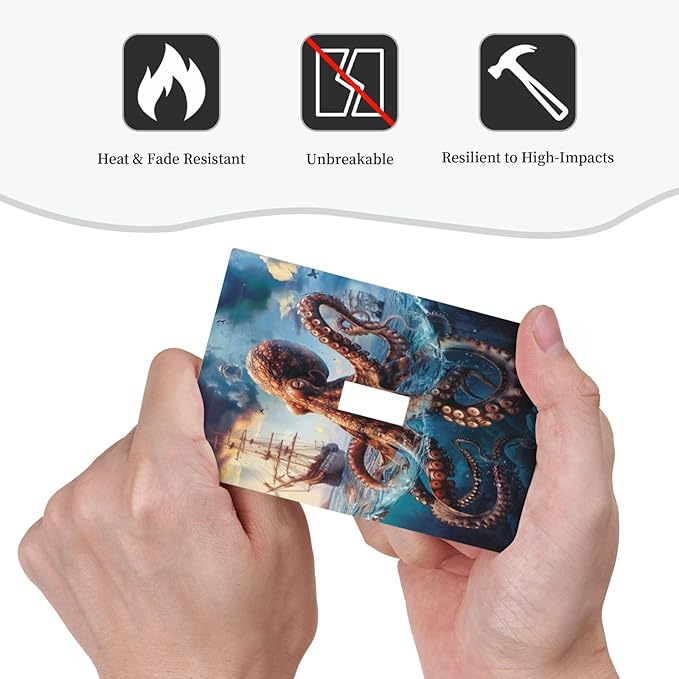 Light Switch Cover Plate Deep Ocean Octopus Sailboat Sea Monster 1 Gang Single Toggle Decorative Switch Plates Wall Plates Electrical Faceplate Socket Covers for Bathroom Bedroom Decor