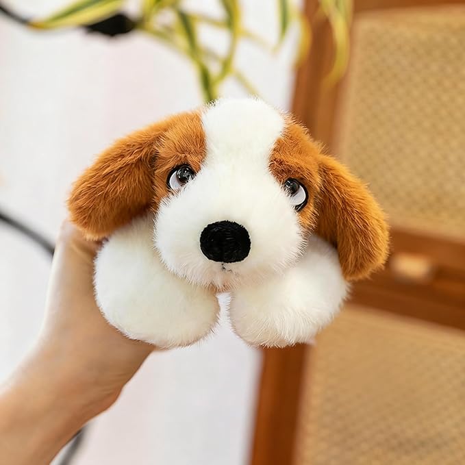 PEACH CAT Basset Hound Dog Stuffed Animal Cute Puppy Plushies Small Plush Toys Gifts for Kids