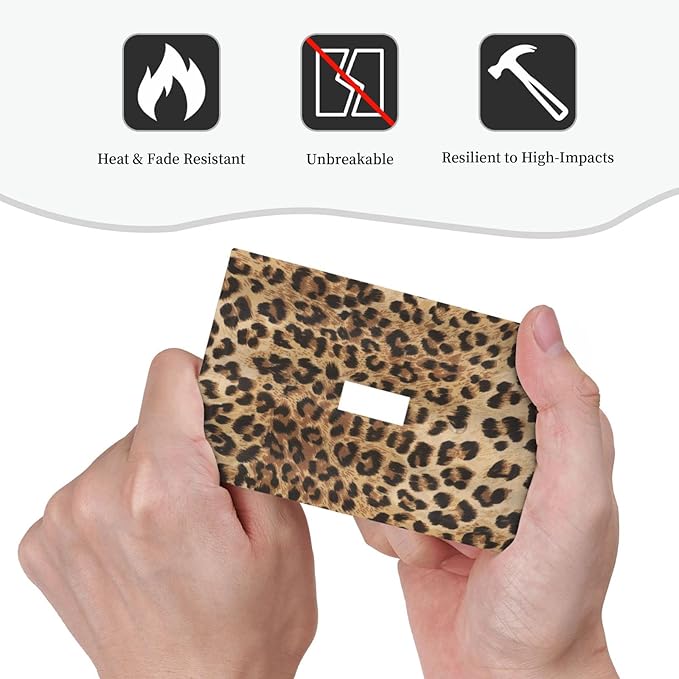 Leopard Print 1 Gang Light Switch Plate Cheetah Brown Orange Decorative Single Toggle Wall Plate Cover Wild Safari Animal Powerful Electrical Switchplate Faceplate Men Panthera Bedroom Room Decorate