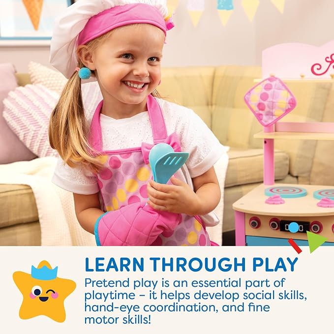 Battat – Play Circle – Kitchen Toys for Toddlers – Baking Set – Chef's Hat & Apron – Pretend Play – 3+ Years