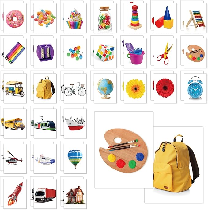 WinnerWhy 60 Pieces Jumbo Memory Game 30 Pairs Giant Matching Cards Giant Educational and Learning Matching Cards for Home Family Outdoor Indoor Activities Holiday Party Supplies Exchange Gifts