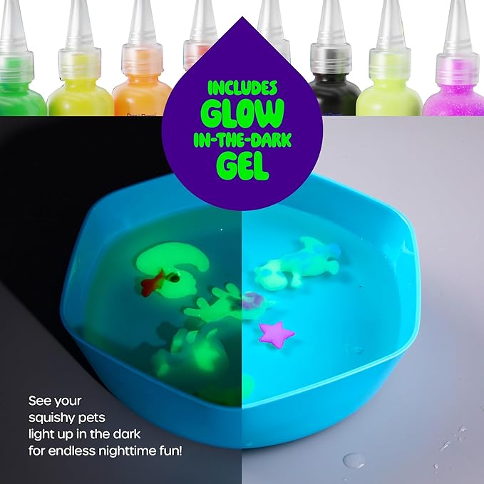 Dan&Darci Jumbo Aqua Fairy Water Gel Kit for Kids - Craft for Kids - Magic Elf Toy Kits - Water Pets - DIY Squishy Maker - Make Your Own Squishies Crafts - Gifts for Boys & Girls Ages 6-12