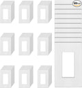 TG Screwless Decorator Wall Plates Child Safe Outlet Covers, Size 1-Gang 4.50" H x 2.75” L, Unbreakable Polycarbonate Thermoplastic, UL Listed, Glossy, White (100 Pack)