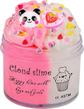 Heart - Panda Peachybaby - Cloud Slime,Stress Relief Toys with Cute Panda Cards Bulk for Exchange Present, Party Favors Kids Boys Girls,Goodie Bag Stuffers