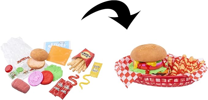 Cheeseburger DIY Slime Kit - Unboxing Ingredients to Make, Smash, and Stretch Your Food Slime, Ages 8+