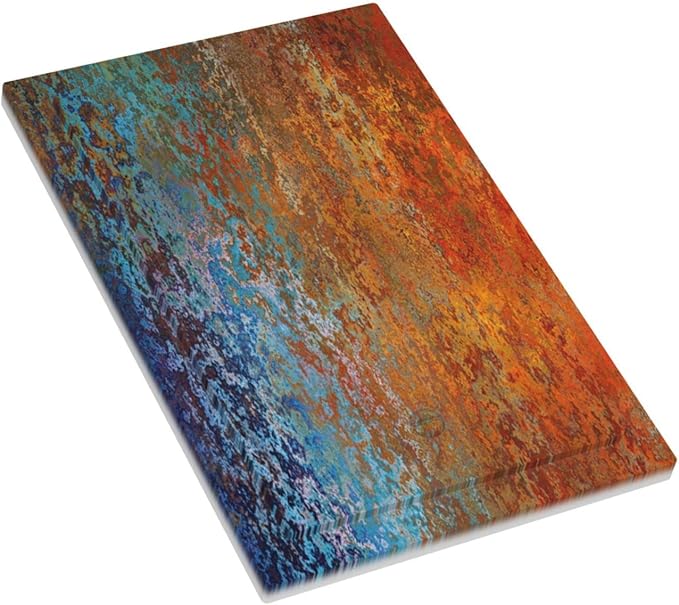 Red/Celestial Blue Rust Colorful Metal Rusty Light Switch Cover Single Blank Wall Plates Decorative No Device Faceplate for Bathroom Bedroom Home Decorate