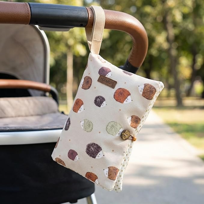 HAMUR Baby Diaper Bag Organizer – Travel-Friendly, Compact & Foldable | Stroller Pouch for Newborn Essentials – Must-Have for Boys & Girls (URchin)