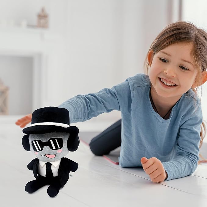 Forsaken Black Plush Toy – Soft Black Character Plush Stuffed Animal, Cute Forsaken Game Collectible Plushie Gift for Kids and Gamers