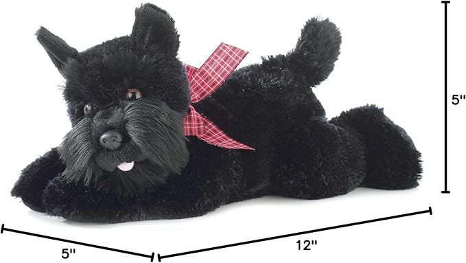 Aurora® Adorable Flopsie™ Mr. Nick™ Stuffed Animal - Used to Create Imaginative Play Adventures - Perfect for Birthdays, Kids and Adults, All Ages - Black 12 Inches