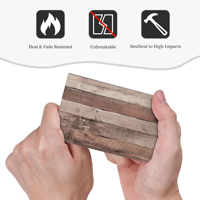 Light Switch Cover Plate Retro Wood Brown Farmhouse Barn Wooden 1 Gang No Device Blank Electrical Wall Plates Faceplate Decorative Switch Plate for Farmhouse Cabin Decor