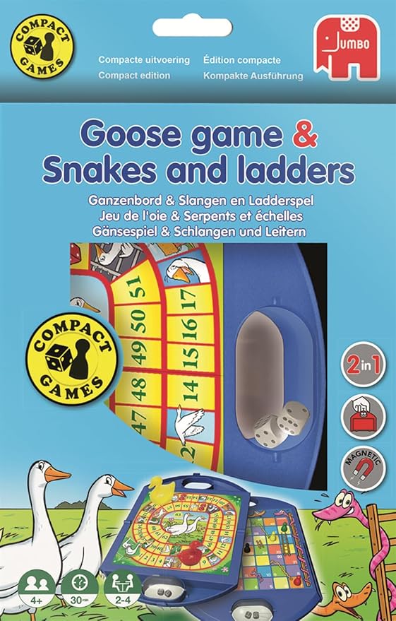 Gänsespiel & Schlangen und Leitern Kompaktspiel