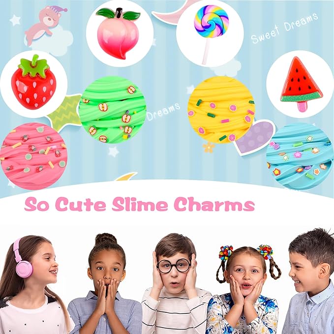 Butter Slime Kit 35 Pack, Christmas Mini Slime Party Favors for Girls Boys, Soft and Non-Sticky, Goodie Bags Stuffers, Classroom Reward, Bulk Slimes, Stocking Fillers for Kids