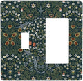 Outlet Covers Colorful Floral Boho Flower Plant Leaf 1 Toggle 1 Rocker Combination Decorative Wall Plate Electrical Switch Plates Light Switch Cover Plate For Bed Room Living Room Decor