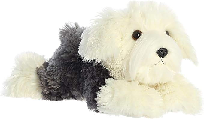 Aurora® Adorable Flopsie™ Edwin™ Stuffed Animal - Used to Create Imaginative Play Adventures - Perfect for Birthdays, Kids and Adults, All Ages - White 12 Inches