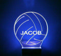 Night Light Multi Color Personalized LED Plug-in, Ultra-Slim Touch Night Light with Smart Dusk to Dawn Sensor, Kids Children's Bedroom, Kitchen, Bathroom, Hallway, Play Room Variations (Volleyball)