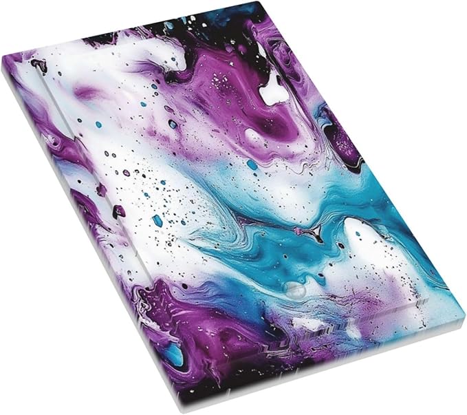 Light Switch Cover Plate Purple Blue Swirl Marble Tiles 1 Gang No Device Blank Electrical Wall Plates Faceplate Decorative Switch Plate For Bed Room Living Room Decor