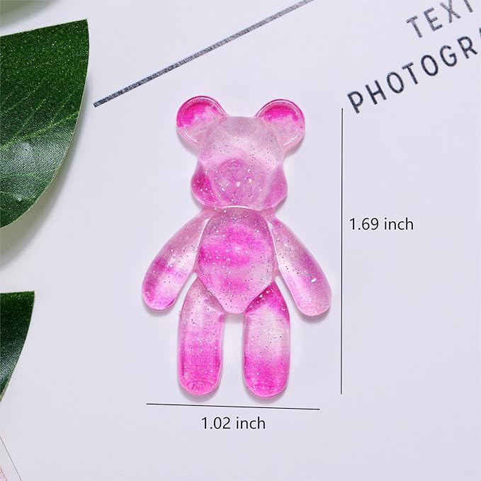 Aesnefe Pocket Worry Bear Hug, Anxiety Relief Keepsake, Mental Health Encouragement Gift, Emotional Support Token, Stress Comfort Gift for Teens & Adults, Galaxy Pink