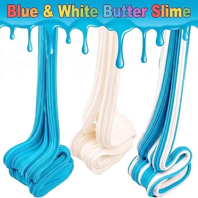 12 Pack Slime Kit - with 4 Jelly Cube Crunchy Slime, 4 Cloud Slime and 4 Butter Slime, Soft & Non-Sticky- Toys for Girls and Boys - Arty Favor, Stress Relief Toy, Classroom Reward