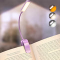 Glocusent 13 LEDs Book Lights for Reading at Night, 120 Hrs Runtime Rechargeable Reading Light, Eye Caring 3 Colors & 5 Stepless Dimming Brightness 3–60LM, Flexible Clip on Light for Book Lovers Kids