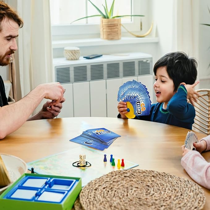Card Games for Kids Ages 4-8, Go Fish,Old Maid Card Game and Memory Games Card, Fun Classic Kid Toddlers Games for Family Game Night Party Travel Preschool Classroom,Stocking Stuffers Gifts,4 Decks