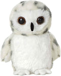 Aurora® Adorable Mini Flopsie™ Snowy Owl Stuffed Animal - Mini Companions Ready for Playful Adventures - for Kids All Ages, Toddlers, Adults, and Families - White 7 Inches