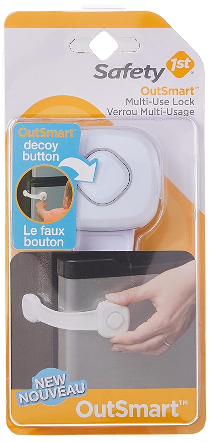 Safety 1st OutSmart Multi Use Lock, White (Pack of 2)