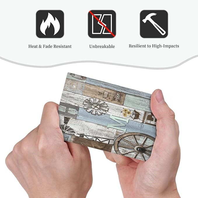 Rustic Western Barn Door Vintage Windmill Light Switch Cover Plate 1 Gang No Device Blank Electrical Wall Plates Faceplate Decorative Switch Plate Covers for Farmhouse Home Decor