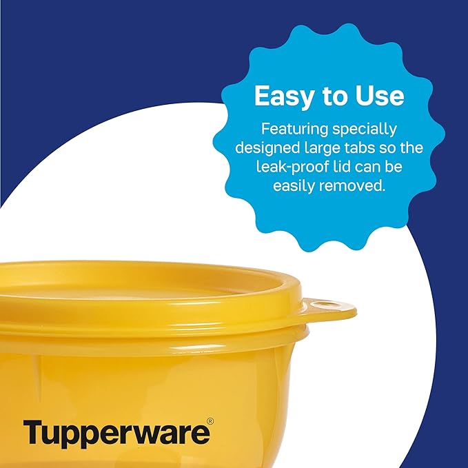 Tupperware Brand Ideal Lit’l Food Storage Bowls for Toddlers & Kids - Airtight, Leak-Proof, Dishwasher Safe & BPA Free - Includes Lids